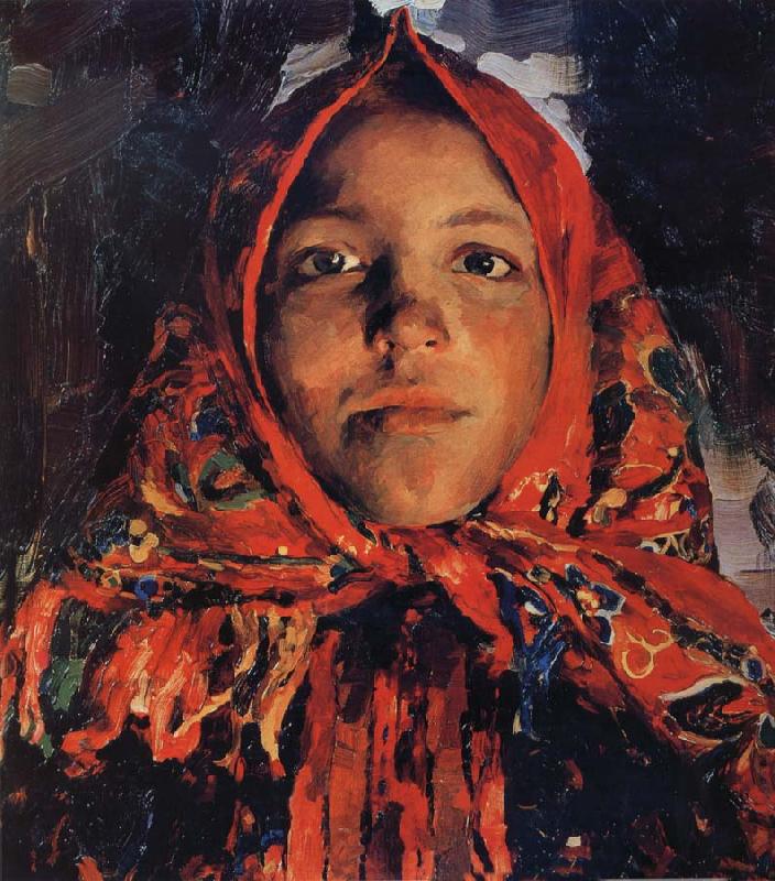 Filip Andreevich Malyavin Village girl Sweden oil painting art